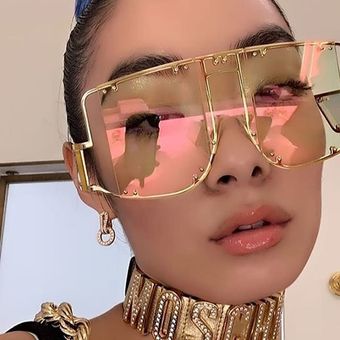 Moda remache cuadrado gafas sol mujeres 2019 larca d 