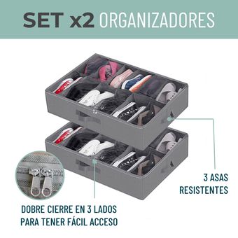 Organizador Zapatos Zapatero Bajo Cama Plegable Zapatillas