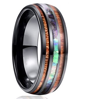 Fdlk 24 Anillo De Carburo De Lujo De 8 Mm Con Incrustaciones 
