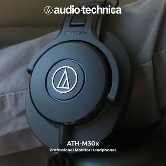 Audio-Technica ATH-M30x Audifonos de monitoreo cerrados (Negro)