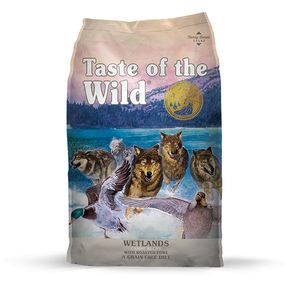 Taste Of The Wild Canine Wetlands Adulto Pato Codorniz 28lb