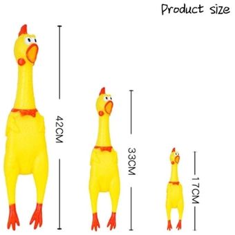 17CM Screaming Chicken Squeeze juguete del sonido estridente Animales divertidos Gadgets 