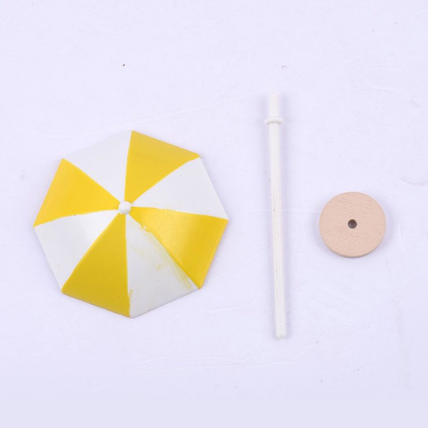 Material de modelo hecho a mano Material Micro Paisaje Decoración Color Sun Sun Paraguas