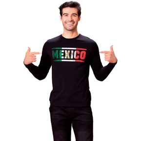 Playera Hombre Mexicana Fiestas Patrias Viva México Manga La