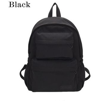 2019 moda mujer mochila impermeable Nylon suave mango sólido Multi-B 
