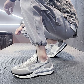 2021 primavera nuevos zapatos deportivos para hombre-gris 