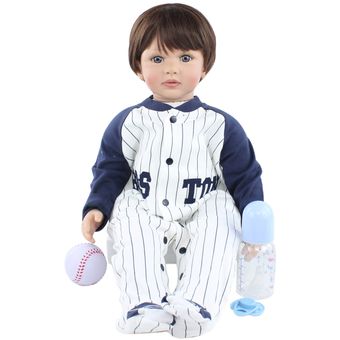 60 CM Soft Silicone Reborn Baby Doll Toy For Girl Vinyl Toddler Boy With Cloth Body Alive Dress Up 