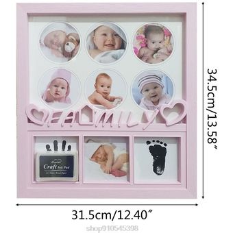 Soporte de exhibición de fotos colgantes para pared de bebé,marco de 
