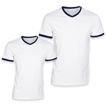 Street One Camisa con cuello V blanco-azul estampado con dise\u00f1o abstracto Moda Camisas Camisas con cuello V 