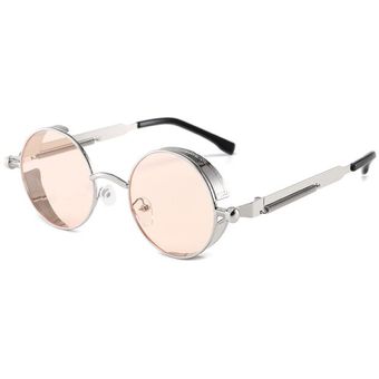Rbrare gafas de sol retro espejo de metal femenino espejomujer 