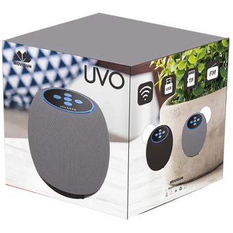 Parlante Portable Uvo Movisun Doble Altavoz Función Bluetooth, Radio FM  Negro