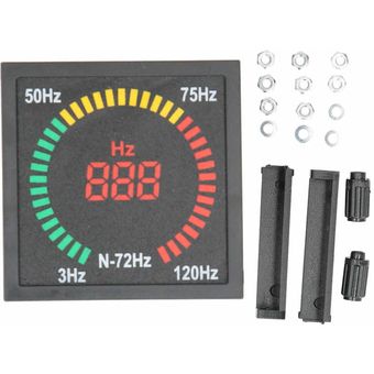 medidor de frecuencia n-72hz 3‑120hz indicador de señal pantalla digit 
