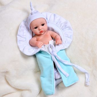 30CM Baby Reborn Dolls Toys For Kids Collocation Clothes Full Body Silicone Water Proof Bath Toy Be 