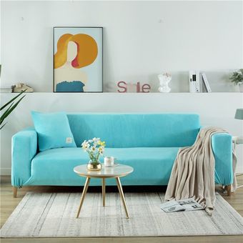 Terciopelo casa cubierta de sofá Otoño Invierno engrosamiento antideslizante funda completa para sofá para la sala de todo incluido cubierta de sofá #Model 10 