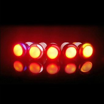 1 Pair Safety Cycling Bike Turn Signal Handle Bar End Plug LED Red Light Lamp Magnetic Handle Light 
