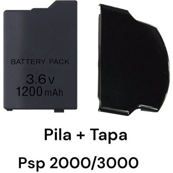 TAPA BATERIA PSP SLIM / 3000 NEGRO