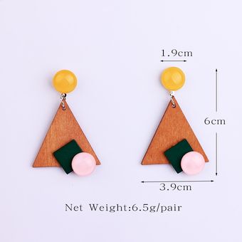 Pendientes De Resina De Color Fasion Corea Del Sur Social De 