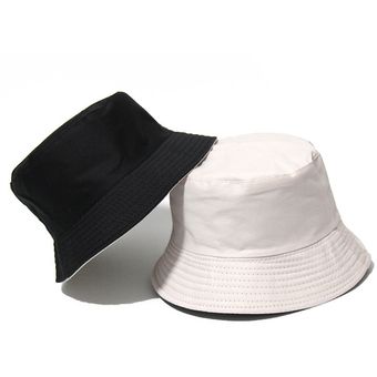 #black white Sombrero de pescador reversible para hombre y mujer,gorra de pescador reversible,colo 