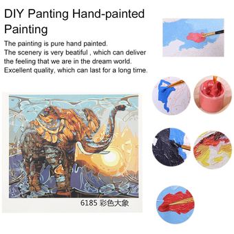 DIY jadeando pintado a mano pintura a mano pintura al óleo digital paisaje romance 