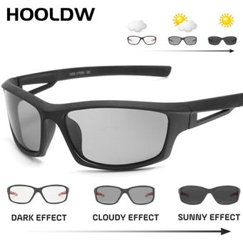 Hooldw Photochromic Sunglasses Polarized Chameleon Sun Color 