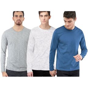 PACK 3 POLOS - SWISS LORD - ACERO/BLANCO RG/ GRIS FL