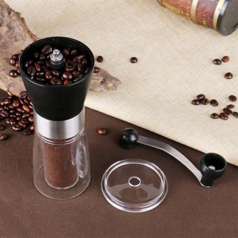 Mano Grinder Manual Molinillo de café de plástico Máquina de café grano de café Grinder 