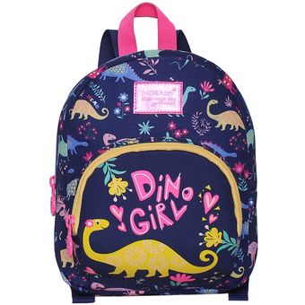 Mochila Infantil Pony 20 Dino Girl Azul Head 