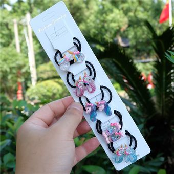 10 unidsset niños de dibujos animados de animales Pelo elástico bandas de cuerda de pelo ratón lindo sombreros para niñas bebé diademas para el cabello Accesorios 