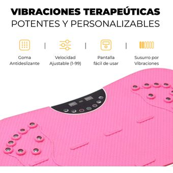 Plataforma Vibratoria Fitness Rosa 