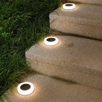 Luces enterradas al aire libre patio de jardín enchufe enchufe luces LED Luces de césped 