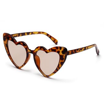 Kachawoo leopardo en forma de corazón gafas de sol gafasmujer 