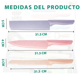 Set de Cuchillos Cocina X 6 Piezas