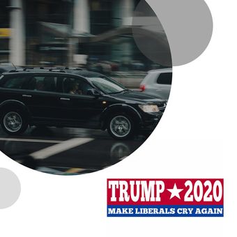 2020 Pegatinas de automóviles Biden Elección presidencial estadounidense rectangular respetuoso con el medio ambiente del PVC Material adhesivo 