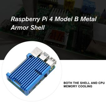 Caso de aluminio del disipador de calor la disipación de calor de enfriamiento rápida de Shell para Raspberry Pi 4 