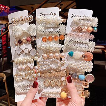 1 Juego de horquillas elegantes para el cabello de perlas accesorios para el cabello de verano para mujer horquillas para el cabello herramientas de estilismo horquillas para el cabello 