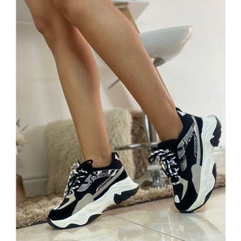 Tenis Deportivos Zapatos Cómodos de Moda Calzado Casual Urbano Tenis Mujer