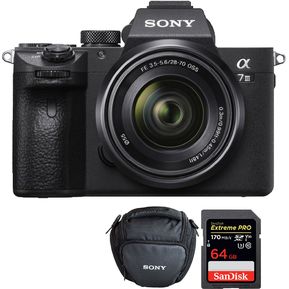 Cámara Sony a7III 4K Con Lente 28-70mm + Memoria 64Gb + Bolso