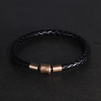 Pulsera Masculina Y Femenina De Cuero Tejida Budista 999 Om 