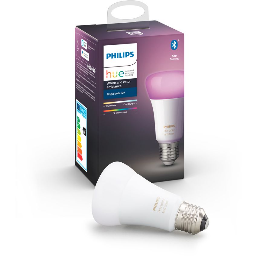 Ampolleta LED Philips Hue 9W E27 Colores Bluetooth y Zigbee
