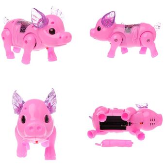 regalo Cerdo de ensueño con luz para niños y niñas Robot de juguete animal doméstico con música electrónica recién llegado 