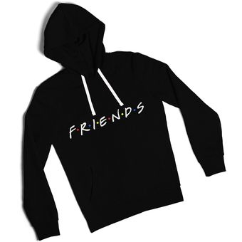 Buzo Hoddie Friends Fan Con Capota Para Mujer Negro