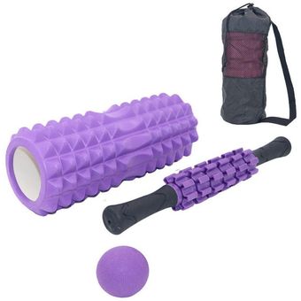 Juego de columna de Yoga,palo de masaje en forma de pinchos,erizo de espuma,palo de Fascia hueco para Yoga,bola,Bola de columna 