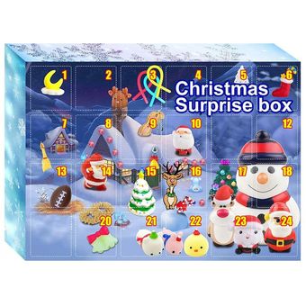 Caja de ciegas ocultas Atmósfera de Navidad Discompression Toy Toy Box Snowman 