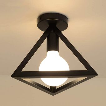 Negro Colgante Iluminación Lámparas Techo Industrial Colgante de Luz 