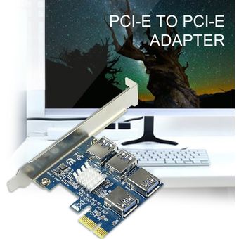 Adaptador PCI-E 1 a PCI-E Adaptador 4 PCI-E USB 3.0 Adaptador de tarjeta multiplicador para BTC Miner 