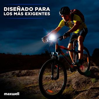 MAXWELL Luz Bicicleta Set Delantera Trasera Usb Impermeable Aluminio