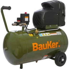Compresora de Aire Bauker 2 HP 50 Litros - Verde