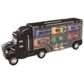 Camión Transportador Fricción 35 cm con 6 Autos Happy Line-Multicolor
