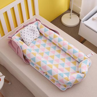 Cuna de Bebé Portátil Plegable cama de Bebé Recién Nacido nido de Algodón para Dormitorio de Viaje 