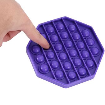 Octágono Push Pop Fidget Toy Squeeze Sensory Juguete Alivio Alivio Alivio Alivio Ansiedad 